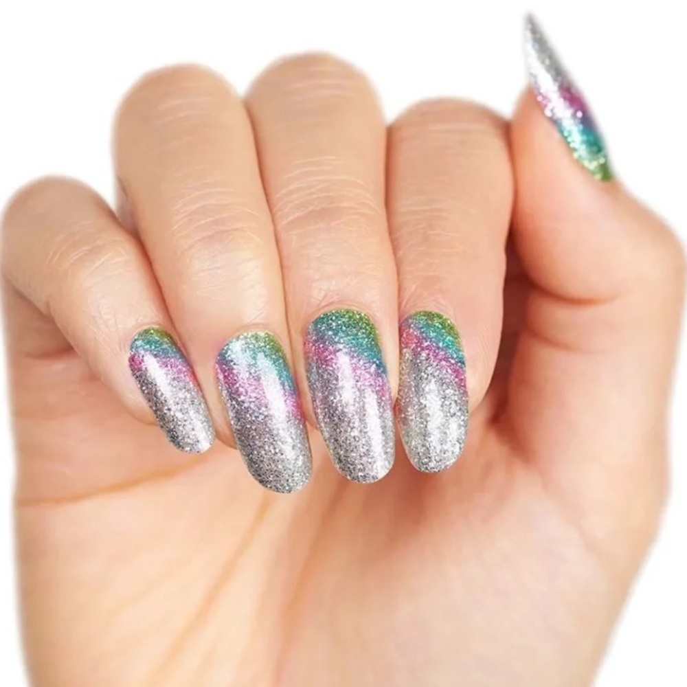 Color Street METAstrong Diagonal Gradient Glitter Nail Strips